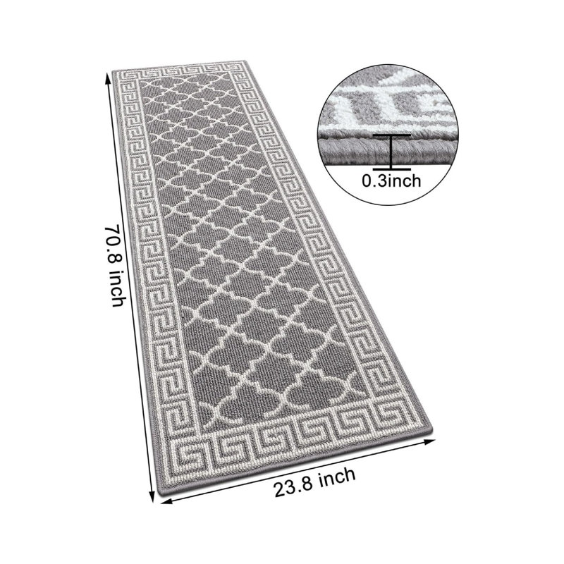Geometric 60cm X 180cm Area Rug