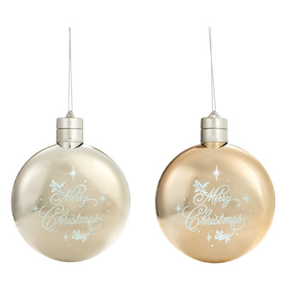  Acrylic Light Up Christmas Ornament Set of 2 Christmas Home Decorations