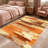 Orange Brown Abstract carpet-easy to clean, machine-washable, soft and comfortable; suitable for door mats, kitchens, living rooms, bedrooms, corridors, and laundry areas. Easy to clean, durable carpet for home decoration.-1786172703