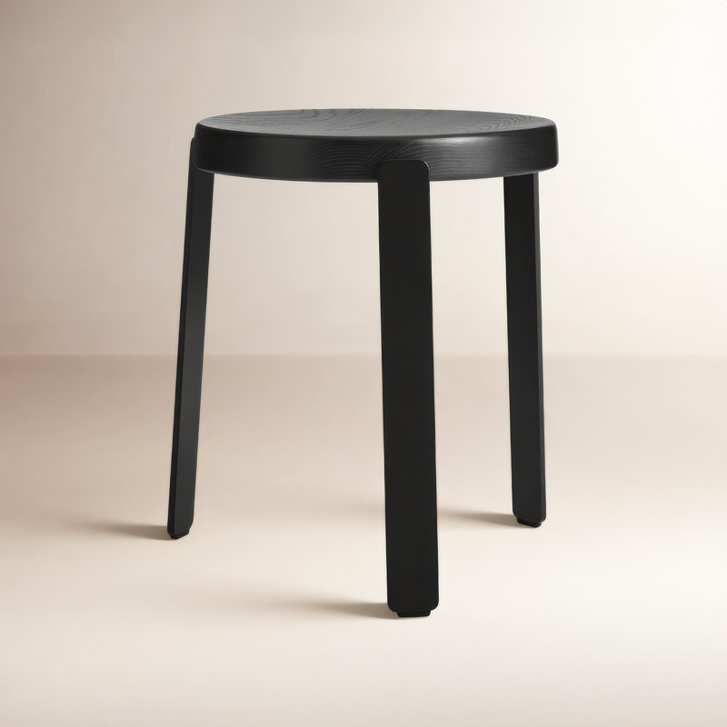 Unit Accent Stool, Black Ash/Oblivion
