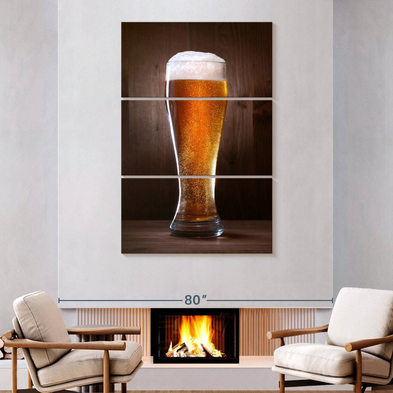 Verre de bière, H 74 po x l 48 po