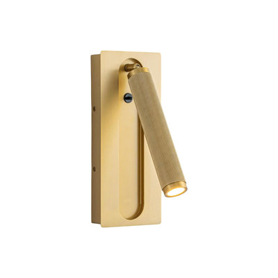 1 - Light 350° Rotatable Integrated LED Reading Sconce with Adjustable Head