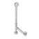 22" 17 Gauge Brass Tip-Toe Bathtub Leg Drain Assembly with No-Hole Overflow