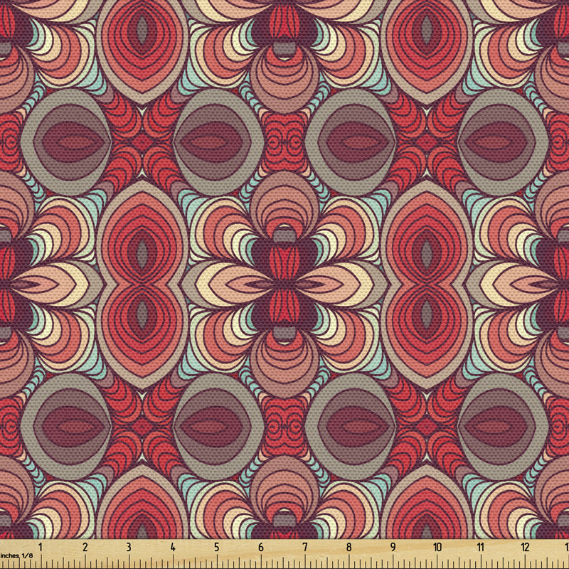 Tissu rétro Ambesonne, l 58 po x L 108 po