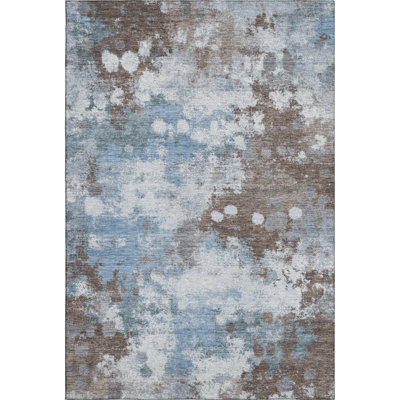 Premium Machine Washable Mayfield AMF2114 Abstract Rug