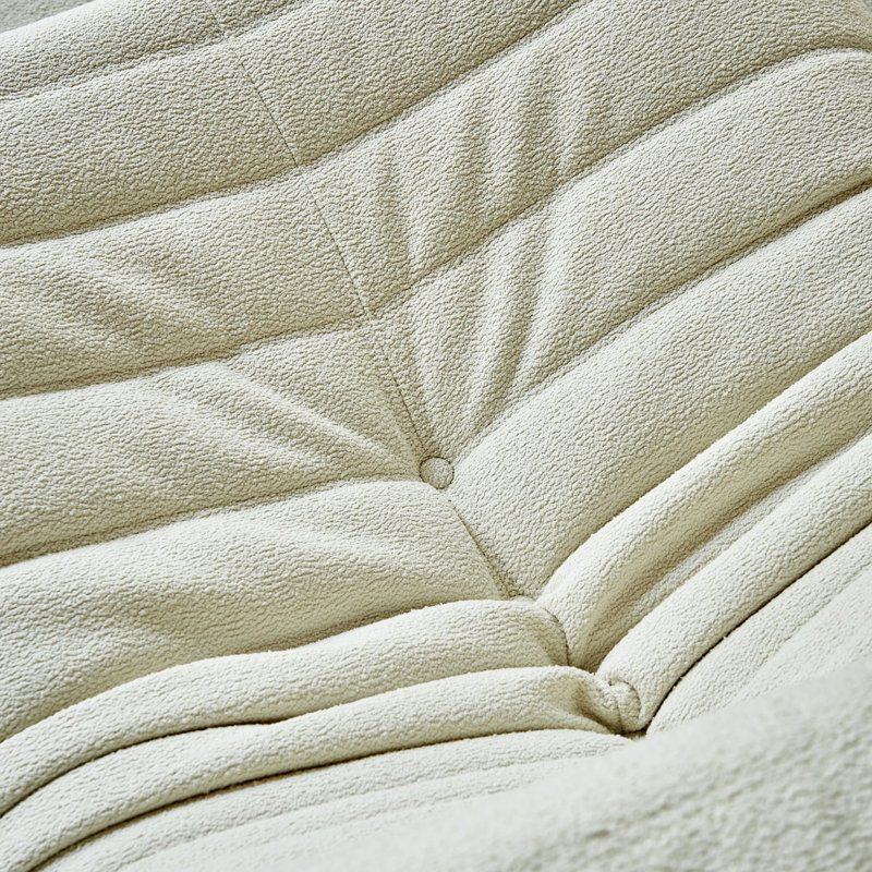 Fauteuil à billes Teddy, Peluche beige