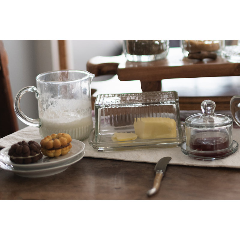 French Bistro Glass Mini Jug