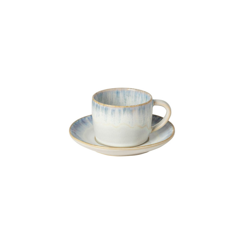Brisa Handmade Stoneware Teacup, Blue