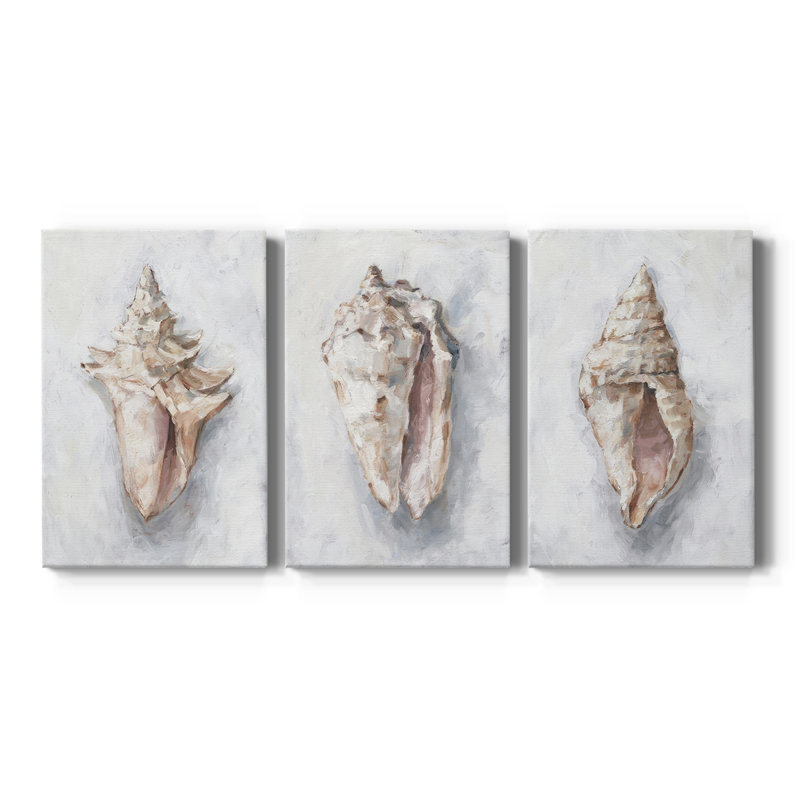 «Tree Texture Triptych I» - Toile tendue avec châssis sur mesure - 3 pièces, H 27 po x l 54 po