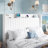 Hydraulic Lift Up Storage Upholstered Platform Bed With Shelf And Charging Station-1668359028-1668359029