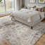 Tapis lavable antidérapant rétro taupe délavé-837963877