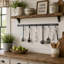 Utensil Bar Handcrafted Wall Mounted Pot Rack-838280109-902727224