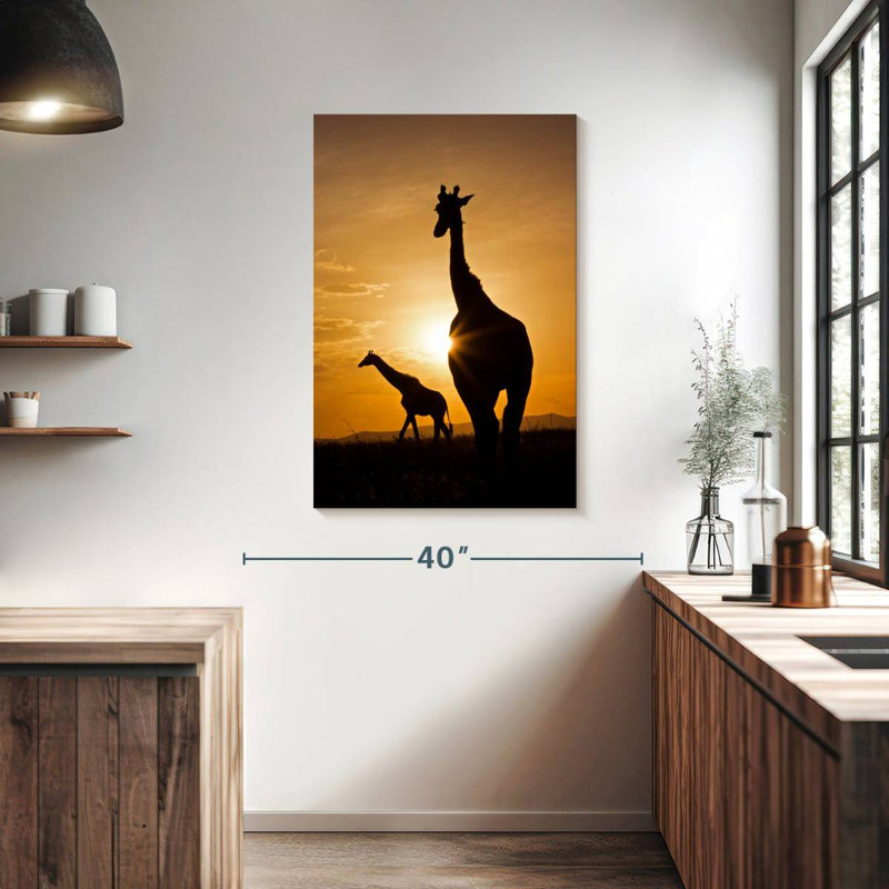 Brampt Giraffe Silhouettes, 39" H x 26" W
