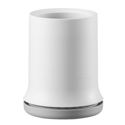 Toilet Brush And Holder Set, Toilet Bowl Brush And Holder With Comfortable PP Handle, Compact Bathroom Scrubber Cleaner, Deep Cleaning And Drip-Proof, For Bathroom, RV & Toilets (White & Grey)