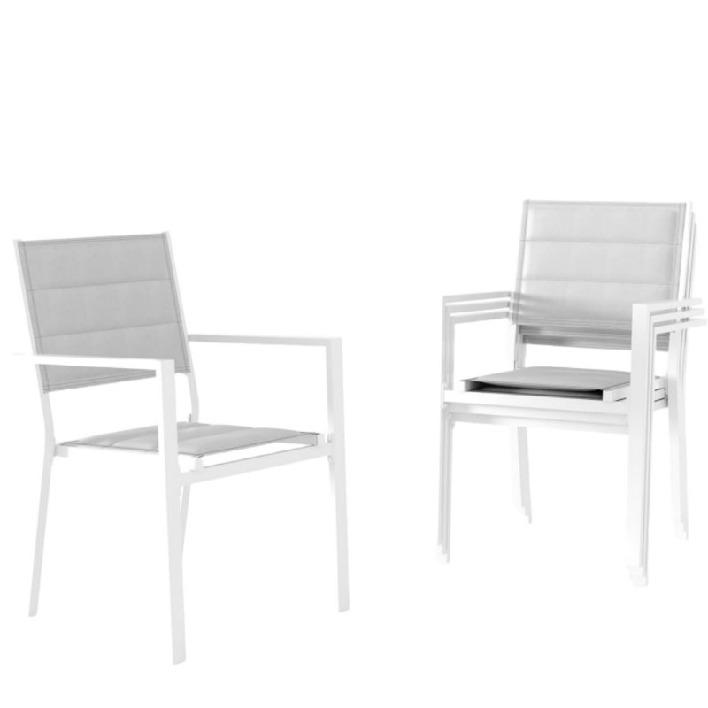 Outdoor Patio Dining Armchair, Black