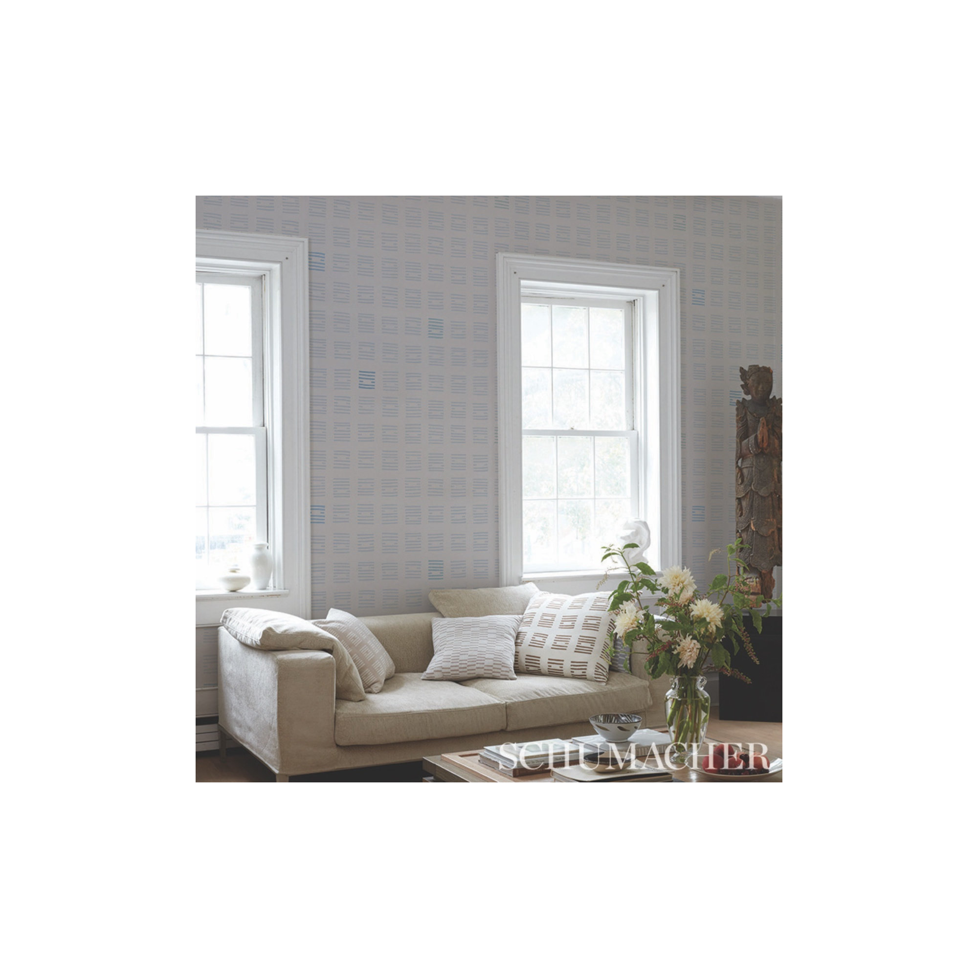 Schumacher x Caroline Z Hurley Tiasquam Wallpaper, Sky