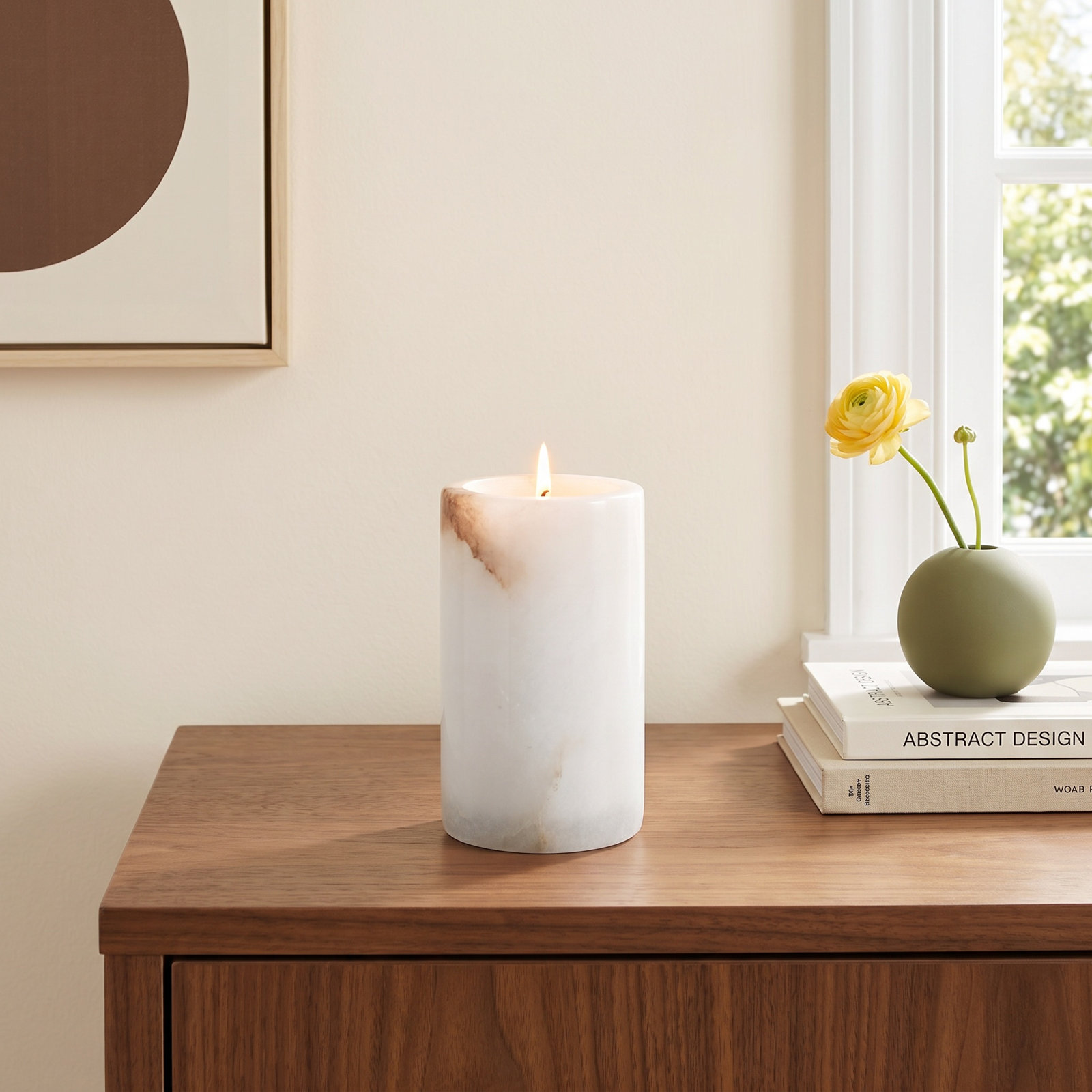 Stone Votive Candle Holder