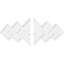 Médaillon de plafond contemporain en PVC de qualité architecturale, l 30 po x H 20 po x P 2 po x P 9 1/4 po x P 1 po-36077450