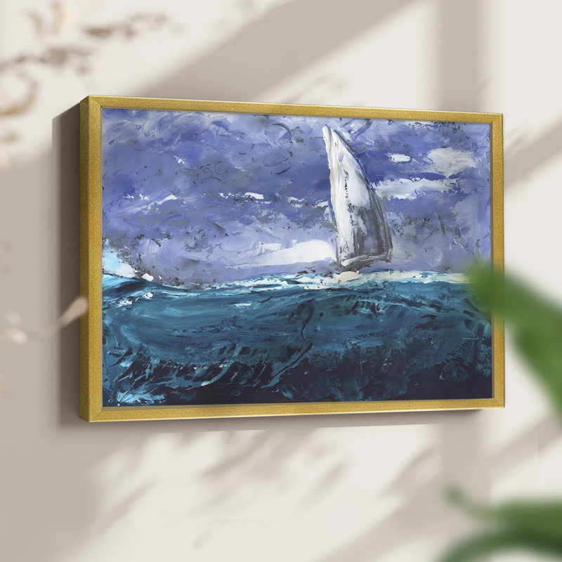 Sail Ho I -Framed Print - Restickable