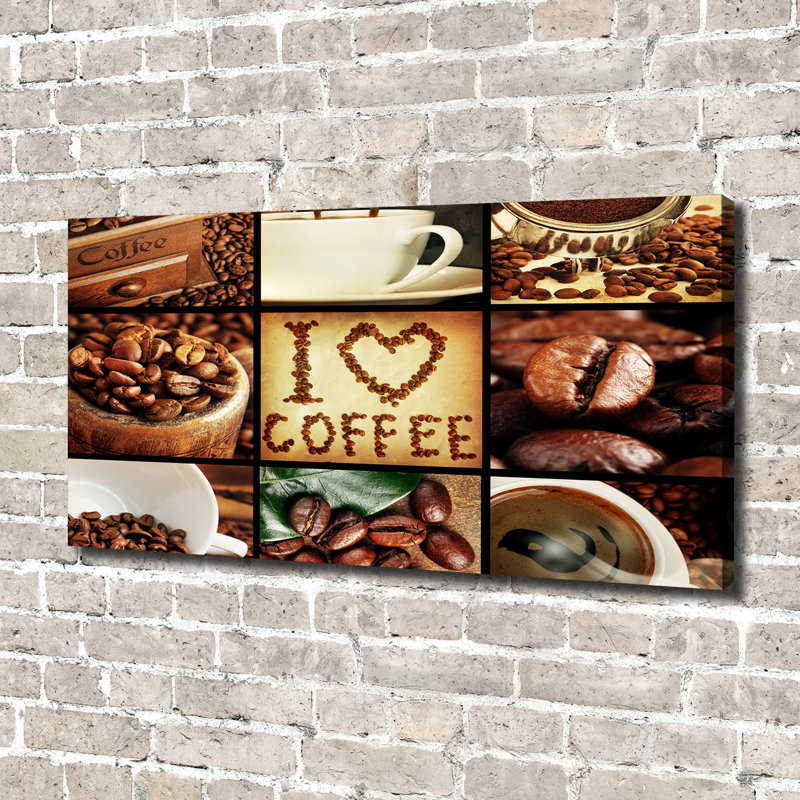 Coffee Collage - Wrapped Canvas Print