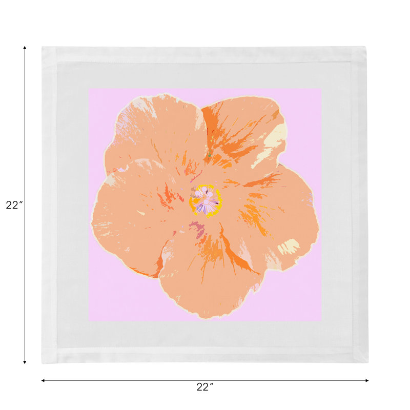 Hibiscus Cotton Sateen Dinner Napkins