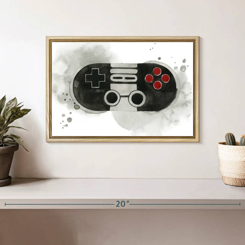 Gamer IV, Cadre flottant en bois naturel, 13 po x 9 po
