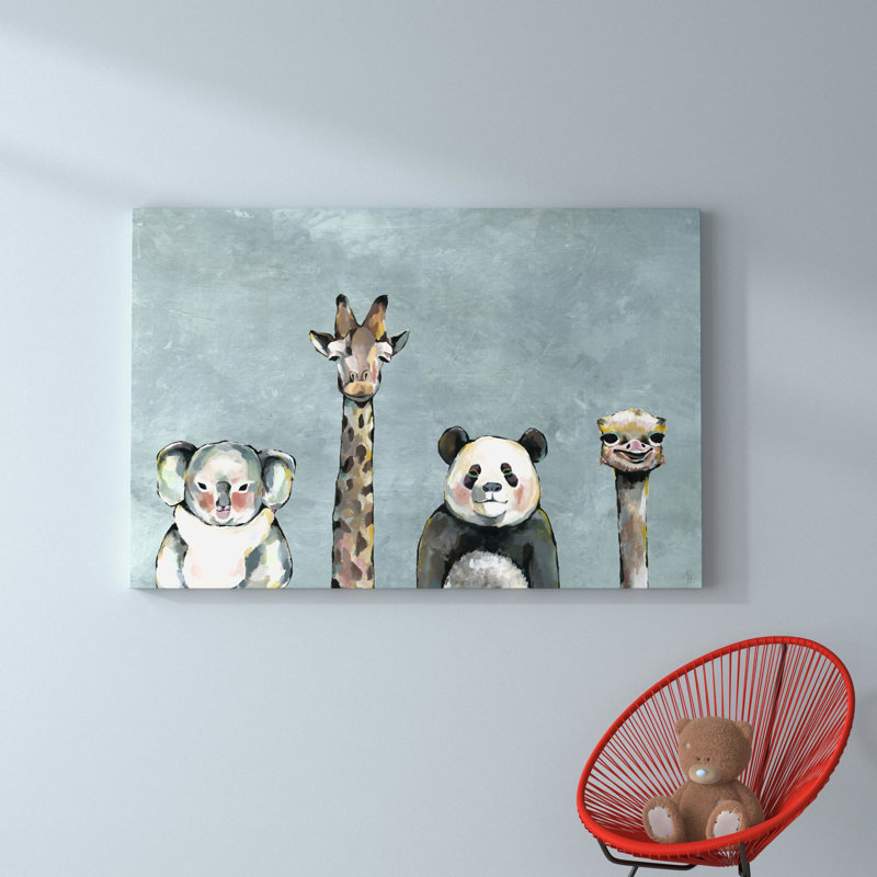 Houchin Chubby Bubbly Print on Wrapped Canvas, 30" H x 45" W x 1.5" D