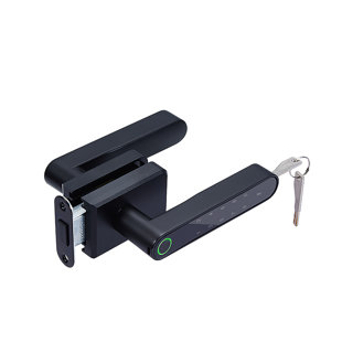 Smart Lock With Fingerprint, Password, Keys Unlock - Glass Door Locks