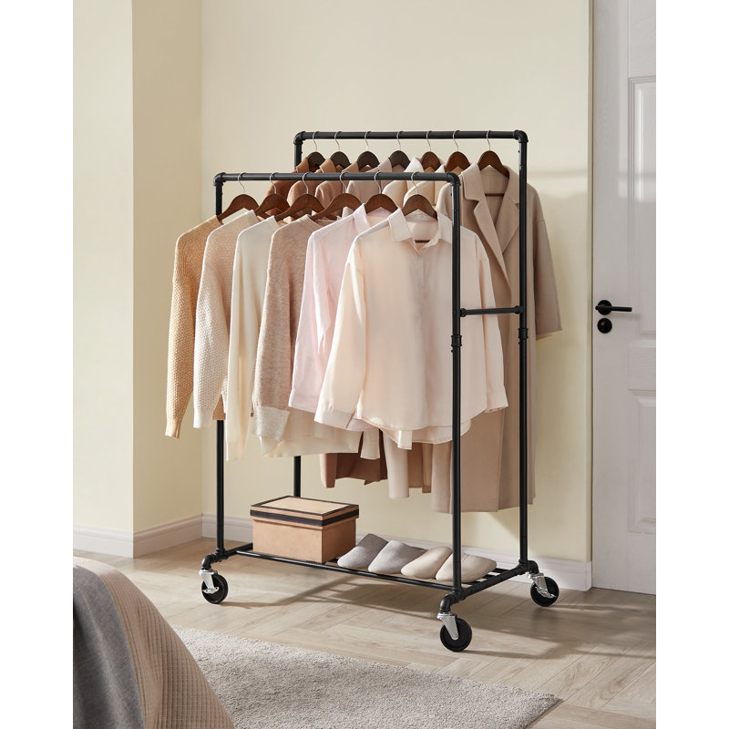 Sprowston 100cm Rolling Clothing Rack