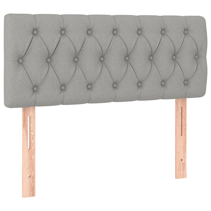Headboard, Dark Brown Fabric, 88cm H x 80cm W x 7cm D