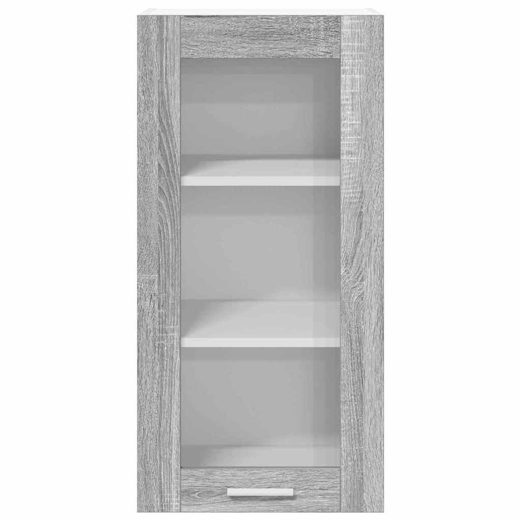 Vidaxl Hanging Cabinet With Storage Riga Grey Sonoma 60 X 31 X 80 Cm