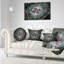 Coussin lombaire floral fractal