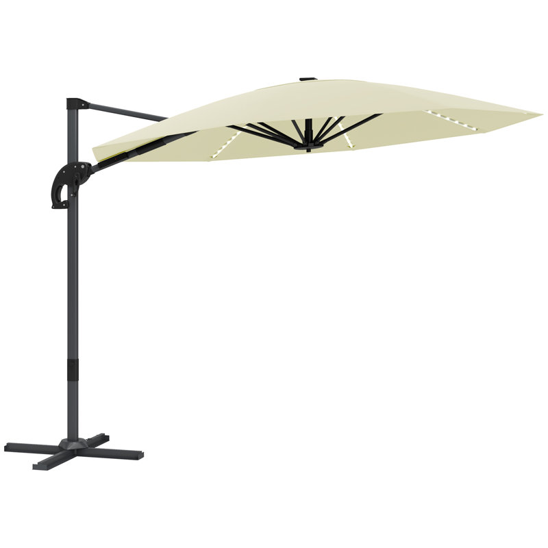 360cm Cantilever Parasol, Cream