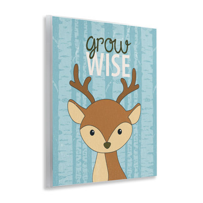 «Grow Wise with Deer», plaque murale, design par Kim Allen