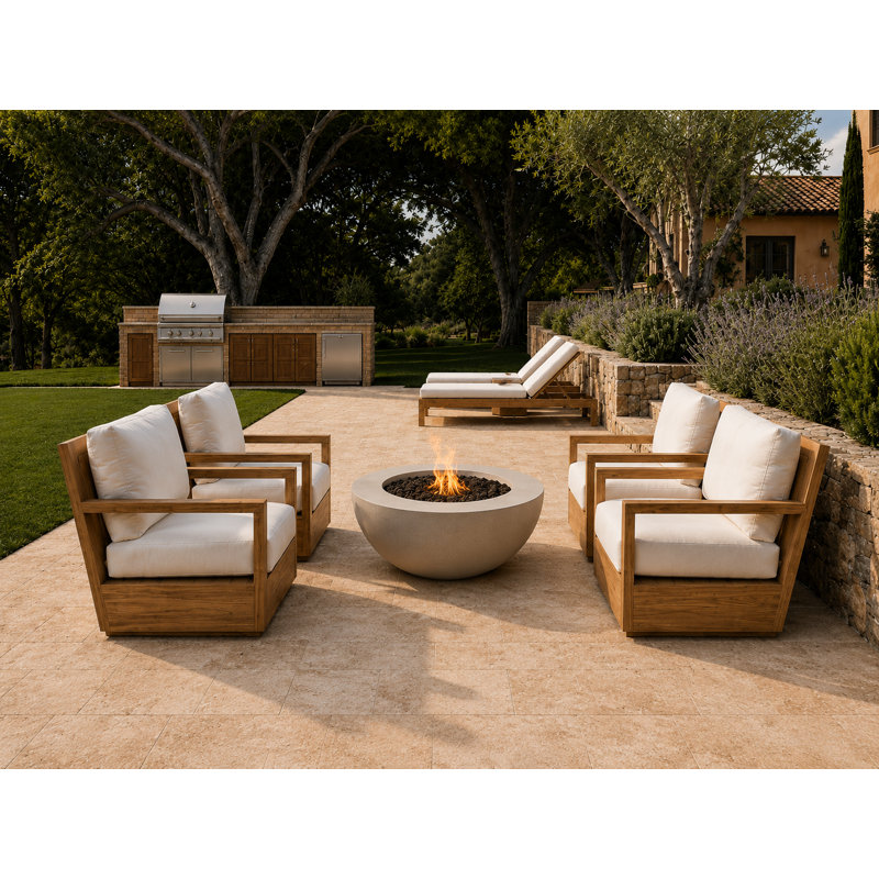 Caldas Outdoor Lounge Chair, Charcoal