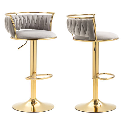 Christal Height Adjustable Swivel Bar Stool