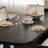 French Retro Black Rectangular Dining Table