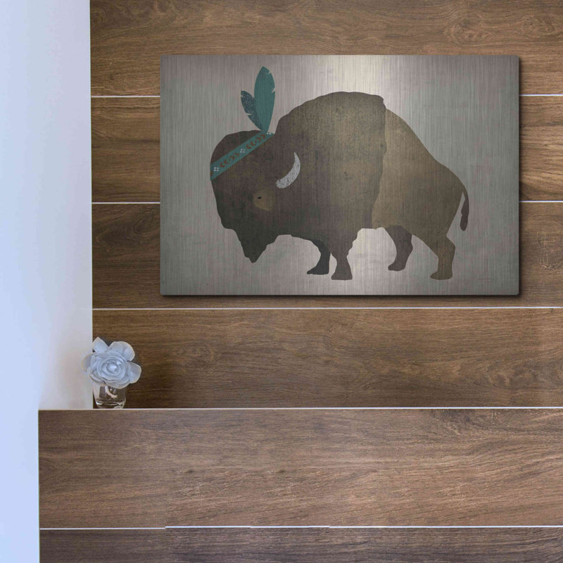 «Buffalo Bison III» par Ryan Fowler, H 12 po x l 16 po