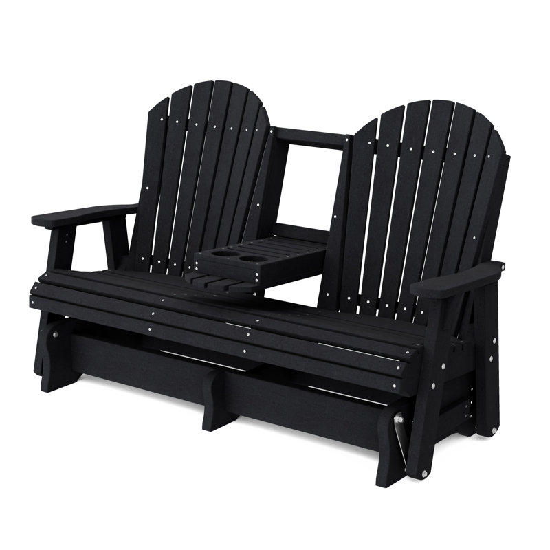 Fauteuil oscillant 5 pi avec console Heritage, Noir, noir, noir, noir
