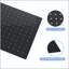 8" Black Square Rainfall Shower Head, Wall/Ceiling Mounted-124802023
