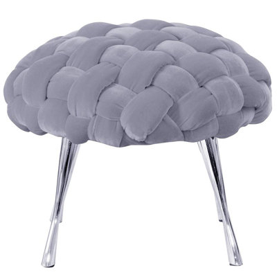 Solid + Manufactured Wood Accent Stool
