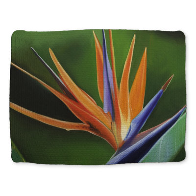 Napperon Bird of Paradise | Décoration exotique verte