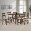 Ensemble de table de salle à manger à hauteur de comptoir extensible Horizon avec chaises rembourrées (7 pièces)-133656828
