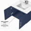 Lavabo de baignoire avec robinet et miroir à DEL-1206064218-1206064223