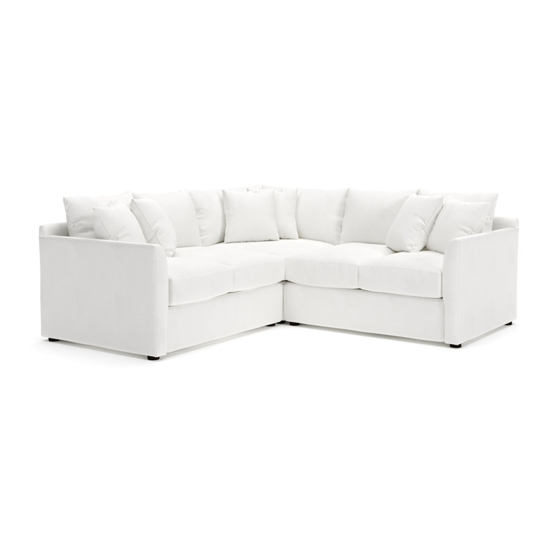 Cecelia Upholstered L-Shaped Sectional, Right Hand Facing, Bayou Stone Canvas