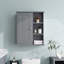 Armoire de salle de bain murale améliorée avec charnières à fermeture douce et rangement polyvalent, parfait pour organiser vos essentiels et économiser de l'espace-1347816072