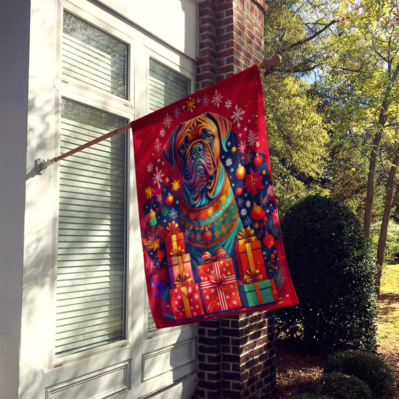 Double Sided 40'' H x 28'' W Polyester Christmas House Flag