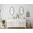 Amla Oval Wall Mirror With Crystal Accents