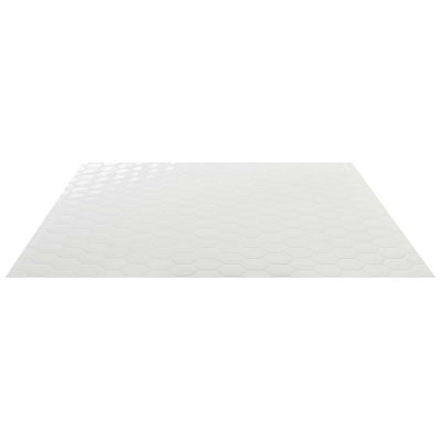 Nabi Hexagon 3" Crackled Glossy Glass Mosaic Tile