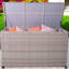 Ebern Designs 157 cm W 826 L Wicker Deck Box with Wheels-1563311967